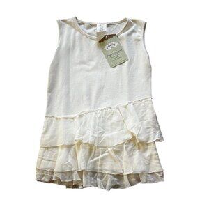 Persnickety Girls Cream Tiered Tank New Size 8 Years